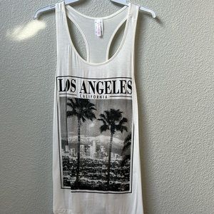 NWOT‎ Los Angeles Racerback Tank Top